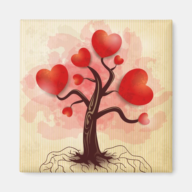 Herzbaum Magnet (Vorne)