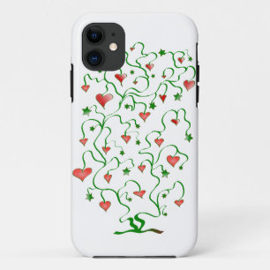 Herzbaum mit Blätter iPhone 11 Hülle