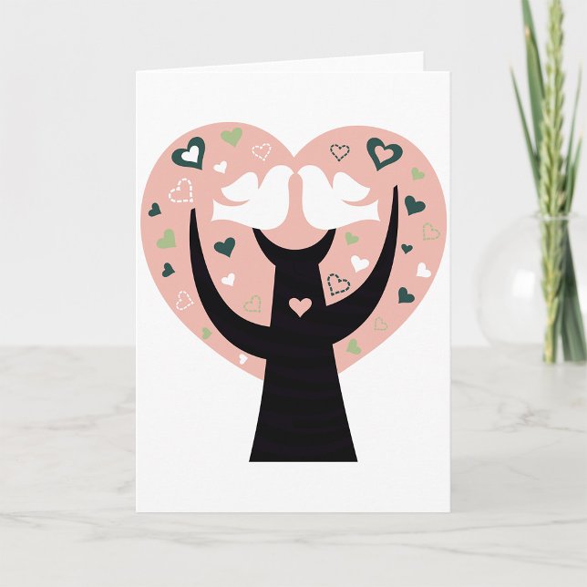 Herzbaum mit zwei Geburtstagskarten Karte (Von Creator hochgeladen)