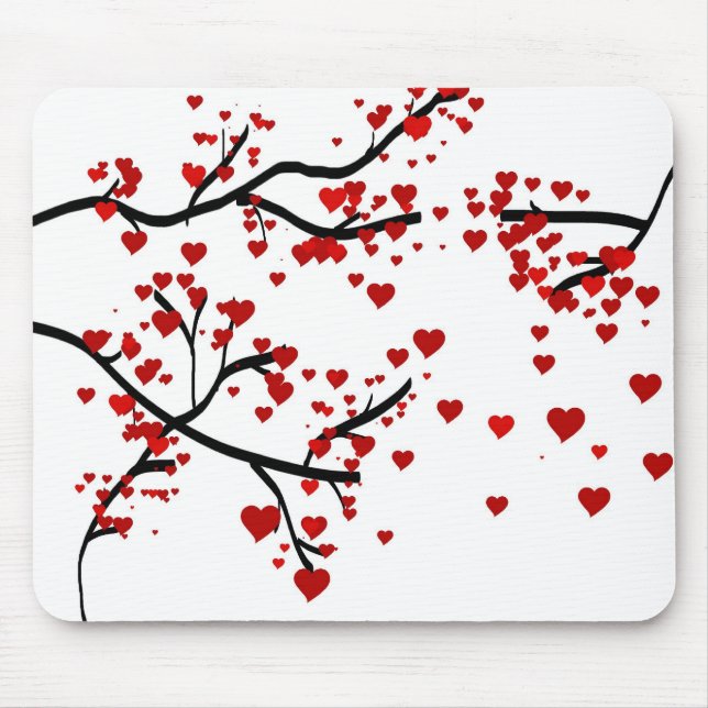 Herzbaum Mousepad (Vorne)