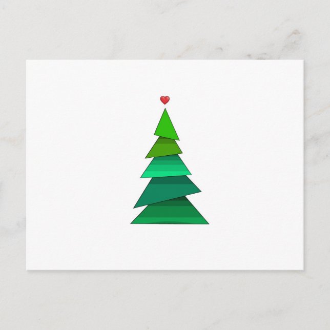 Herzbaum Postkarte (Vorderseite)