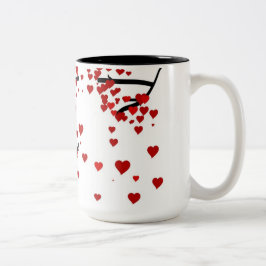 Herzbaum Zweifarbige Tasse