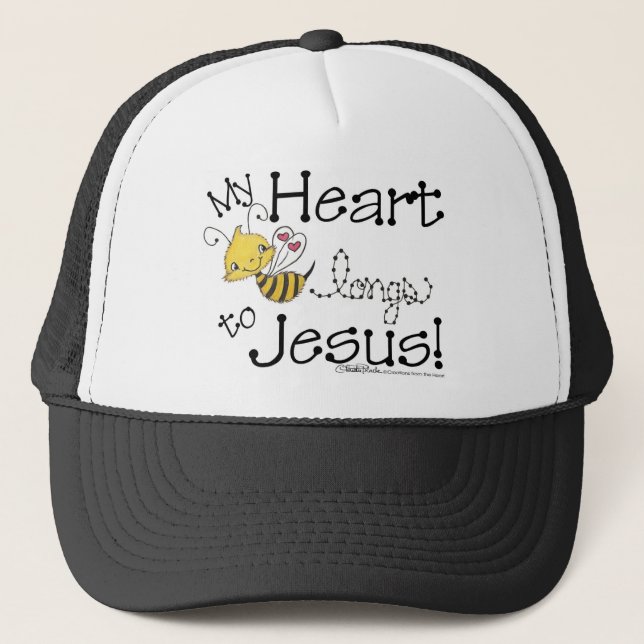 Herzbee sehnt sich nach Jesus Truckerkappe (Vorderseite)
