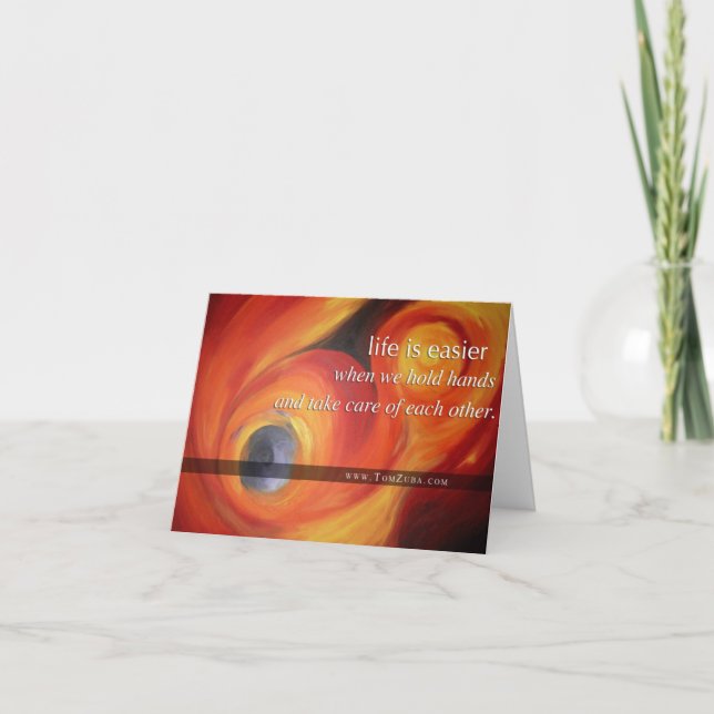 Herzberührende Sympathiekarte Karte (Vorderseite)