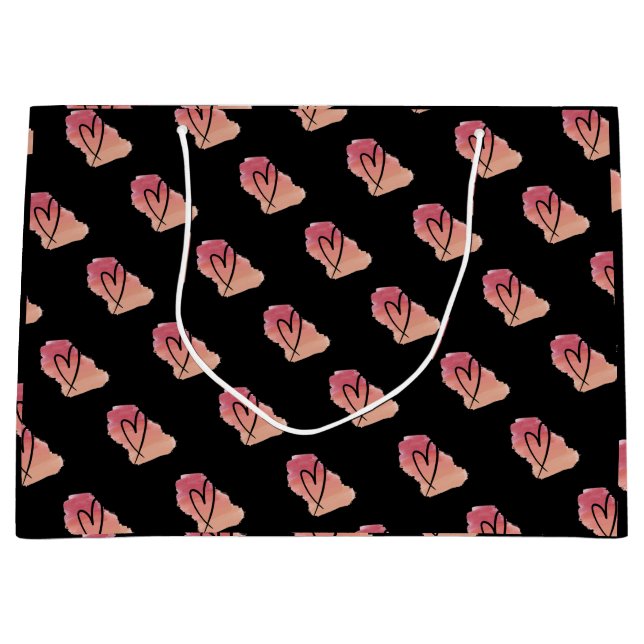 Herzbeutel Große Geschenktüte (Vorderseite)