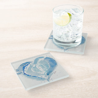 Herzblauer Untersetzer