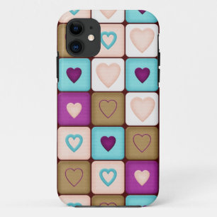 Herzblöcke iPhone 11 Hülle