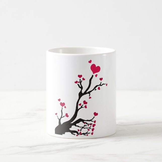 Herzblühen Kaffeetasse (Mittel)