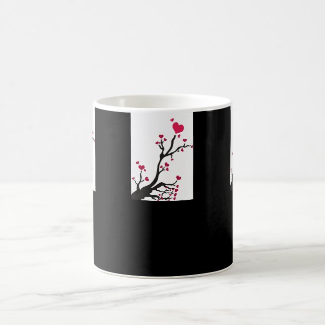 Herzblühen Kaffeetasse (Mittel)