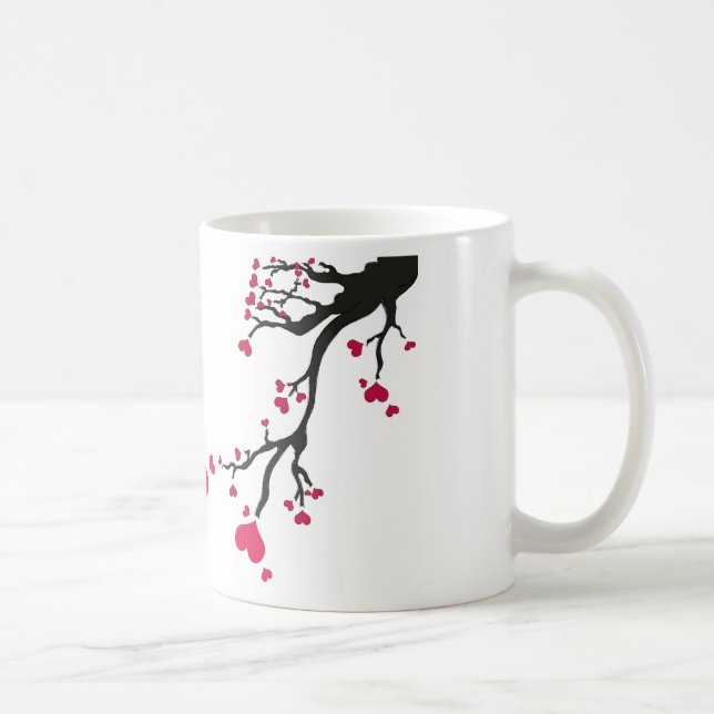 Herzblüte w Rahmen Kaffeetasse (Rechts)