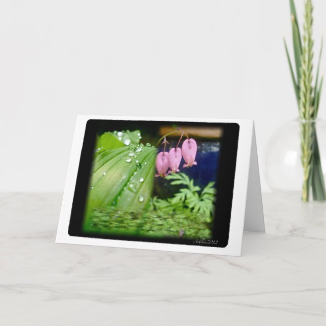 Herzblutungen, Blindkarte Karte (Vorderseite)