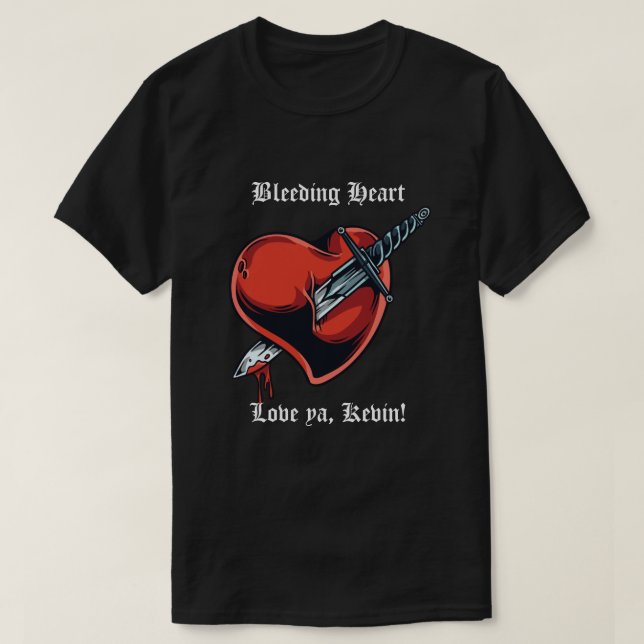 Herzblutungen Valentinstag Männer T - Shirt (Design vorne)