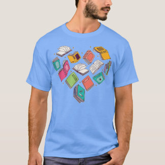 Herzbuch für Buchliebhaber T-Shirt