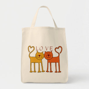 HERZcat-LIEBE-LEBENSMITTELGESCHÄFT-TASCHE Tragetasche