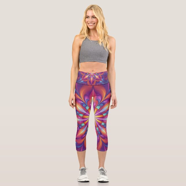 Herzchakra  capri leggings (Vorderseite)