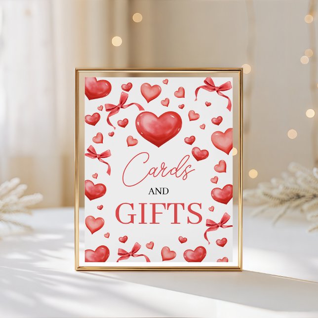 Herzchen Karten und Geschenke Schild (Von Creator hochgeladen)