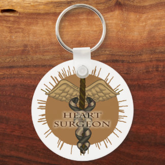 Herzchirurg Caduceus Schlüsselanhänger