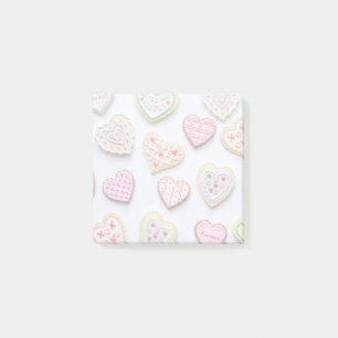 Herzcookies zum Valentinstag Post-it Klebezettel