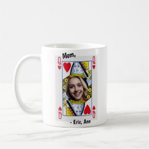 Herzdame-Mama-Foto personalisierte Kaffeetasse