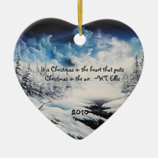 Herzdekoration Keramikornament