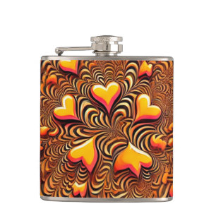 Herzdesign Flachmann