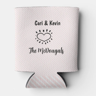Herzdesign-Gastgeschenk Hochzeit Dosenkühler