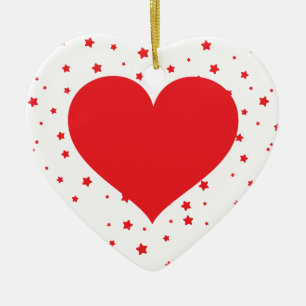 Herzdesign - Individuelle Anpassung Keramik Ornament
