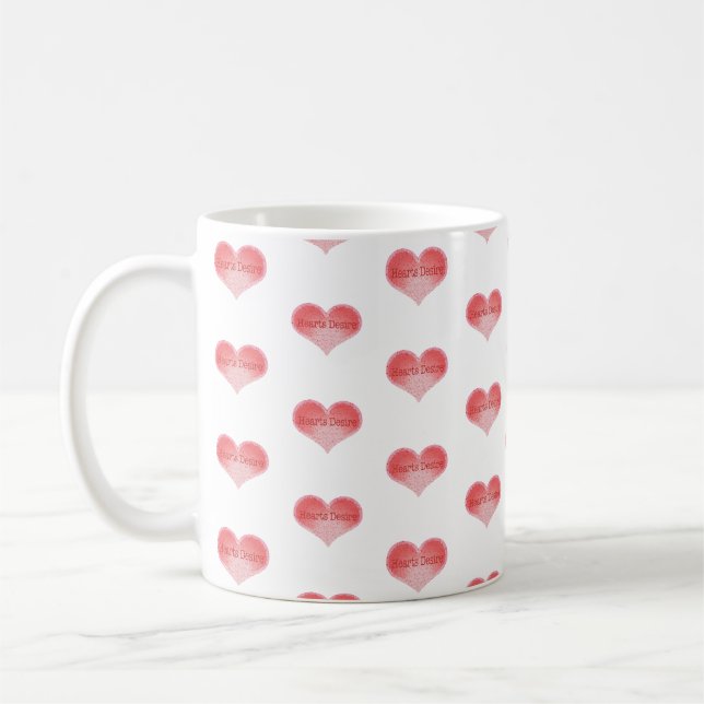 Herzdesign Kaffeetasse (Links)