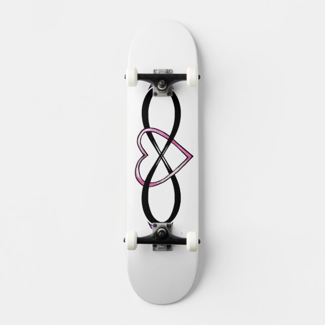 Herzdesign Skateboard (Vorderseite)