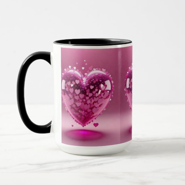 Herzdesign Tasse (Links)