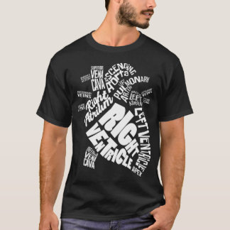 Herzdiagramm Herzkrankheit Anatomie Student der Kr T-Shirt