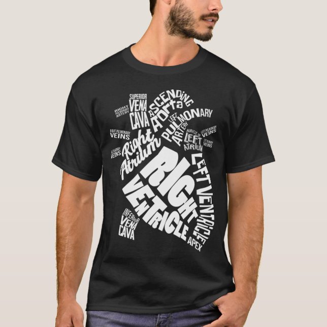 Herzdiagramm Herzkrankheit Anatomie Student der Kr T-Shirt (Vorderseite)