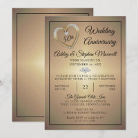 Herzdiamanten 50. Hochzeitstagfeier