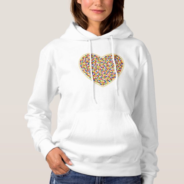 Herzdots Hooded Sweatshirt (Vorderseite)