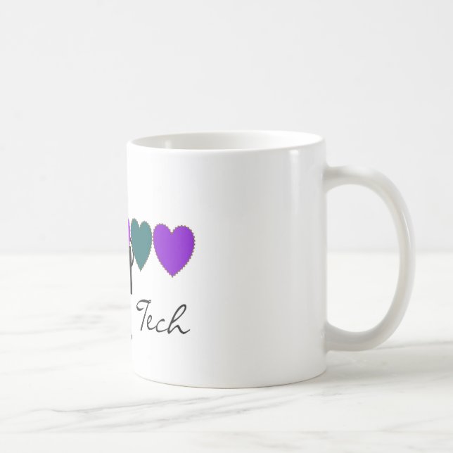 Herzecho-Techniker-einzigartige Geschenke Tasse (Rechts)