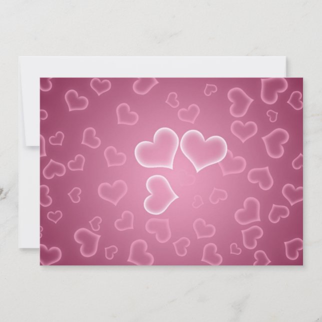 Herzeinladung Einladung (Vorderseite)