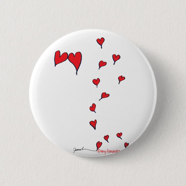 Herzen 1 durch tony fernandes button (Vorderseite)