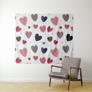 Herzen 3 wandteppich