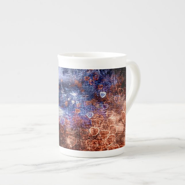 Herzen auf der Tasse für Straßenspezialitäten (Vorderseite Rechts)