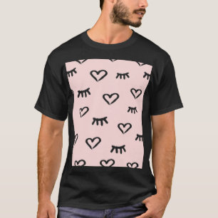 Herzen & Augen: Grunge Vintage Skizze T-Shirt
