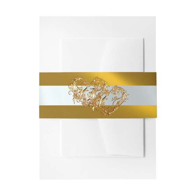 Herzen & Band - Gold/Gold (Vorderseite Beispiel)