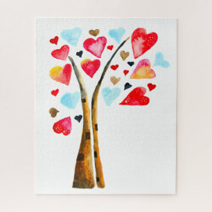 Herzen Baum wundervolle Valentinstage Puzzle