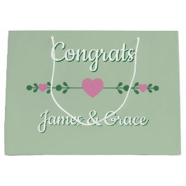 Herzen! Benutzerdefinierte Verlobung /WEDING Große Geschenktüte