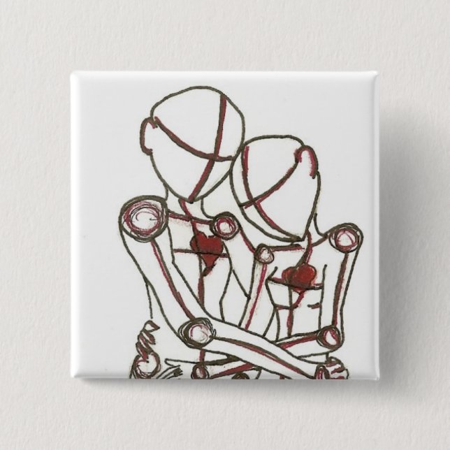 Herzen Button (Vorderseite)