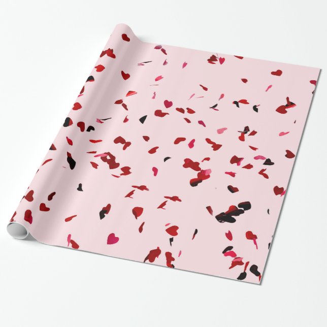 Herzen der Liebe Geschenkpapier (Ungerollt)