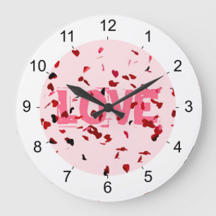 Herzen der Liebe Große Wanduhr