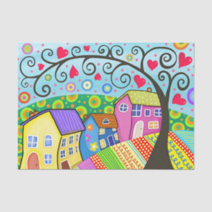 Herzen der Liebe Nachbarschaft! Seidenpapier