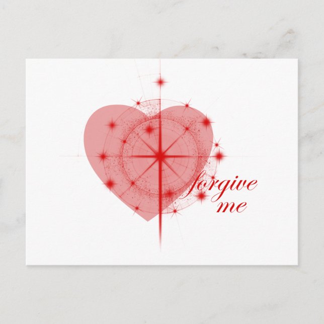 Herzen der Vergebung Postkarte