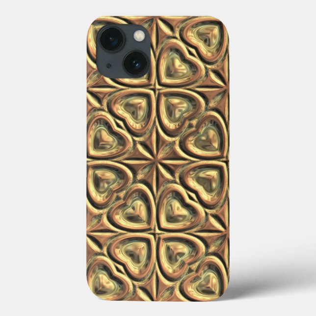 Herzen des Goldes Case-Mate iPhone Hülle (Rückseite)