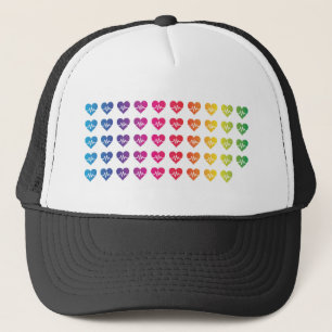 Herzen eines Orlandos eins Impuls-Regenbogen-49 Truckerkappe
